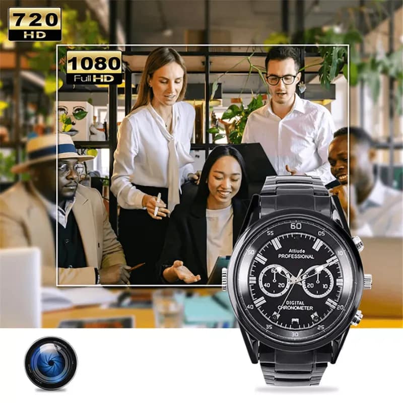4K UltraHD Camera Watch Video Recorder Mini Camera with Night Vision