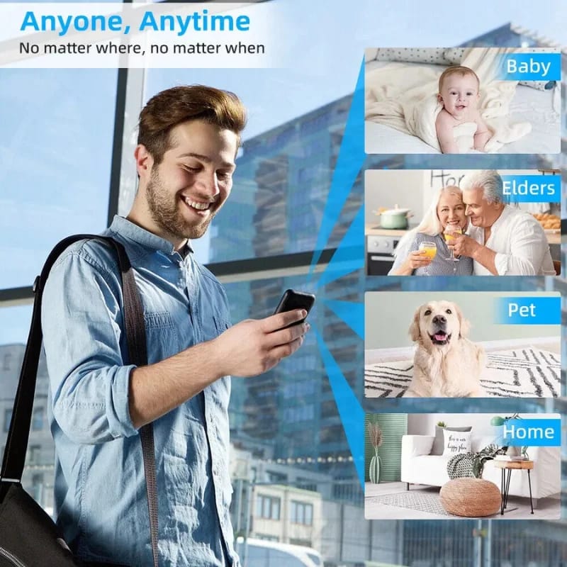 Receptacle Wi-Fi Security Mini Camera with Night Vision 1080P HD