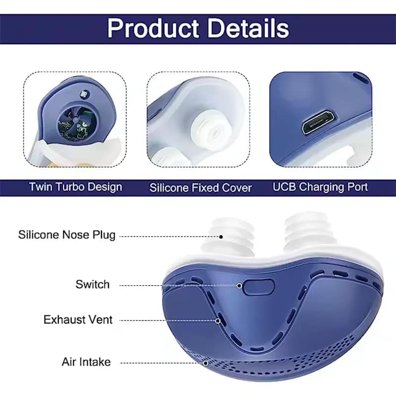 Electric anti-snore device with vibration technology, adjustable sensitivity, and comfortable wristband design for effective snoring relief.