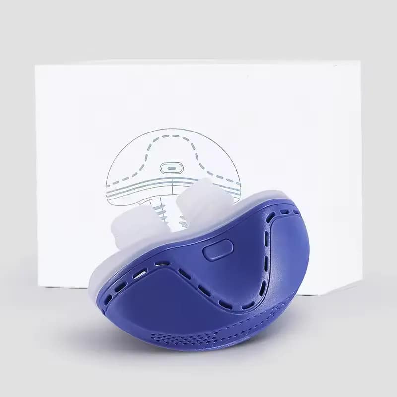 Electric anti-snore device with vibration technology, adjustable sensitivity, and comfortable wristband design for effective snoring relief.