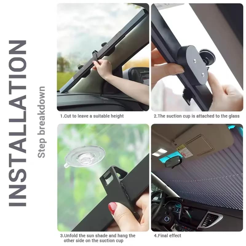 Retractable Car Window Sunshade