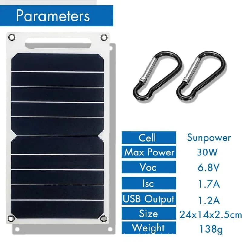 Solar Panel With Portable USB Battery Solar Panel With Portable USB Battery - Image 5