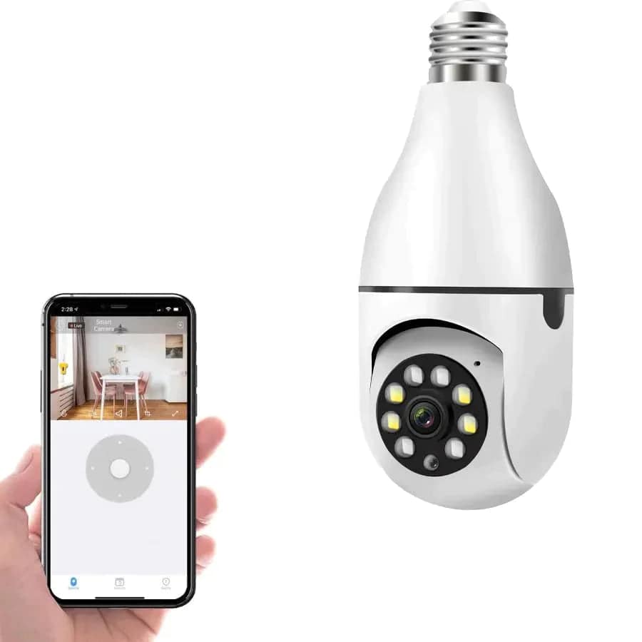 Smart Light Bulb with Camera Smartcam360™ Light Bulb Security Surveillance Camera - SNAPPYFINDS.COM ™