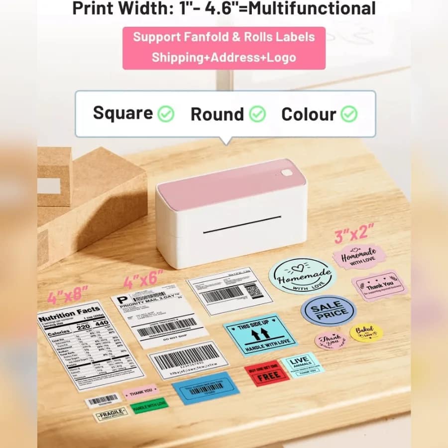 Wireless Bluetooth Thermal Label Printer