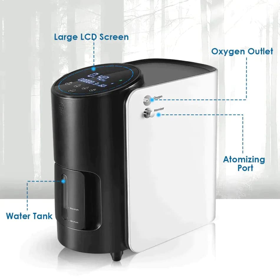 Medical Home Oxygen Concentrator Generator 1-7L/min - SNAPPYFINDS.COM ™