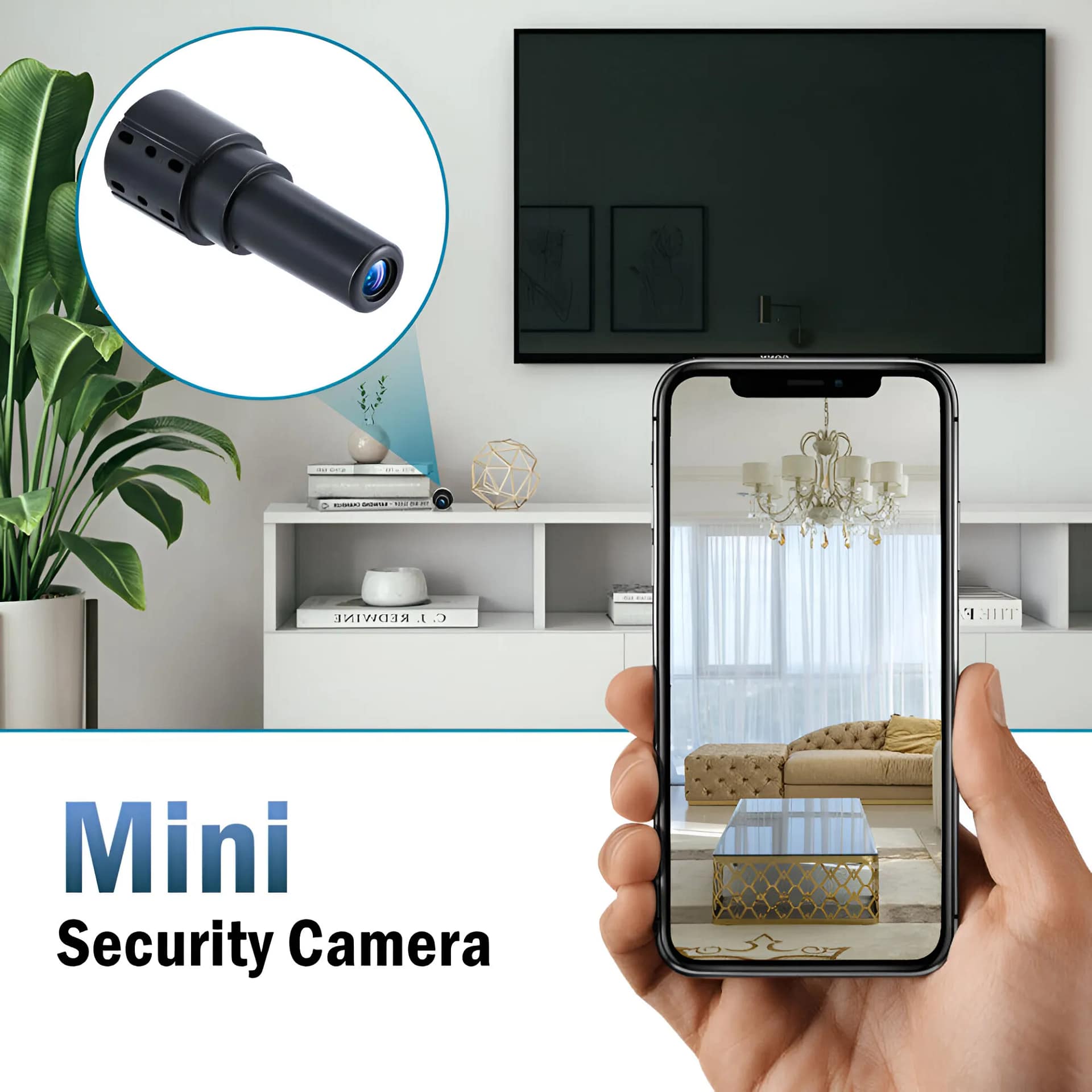 Mini Security Camera with WiFi and Night Vision